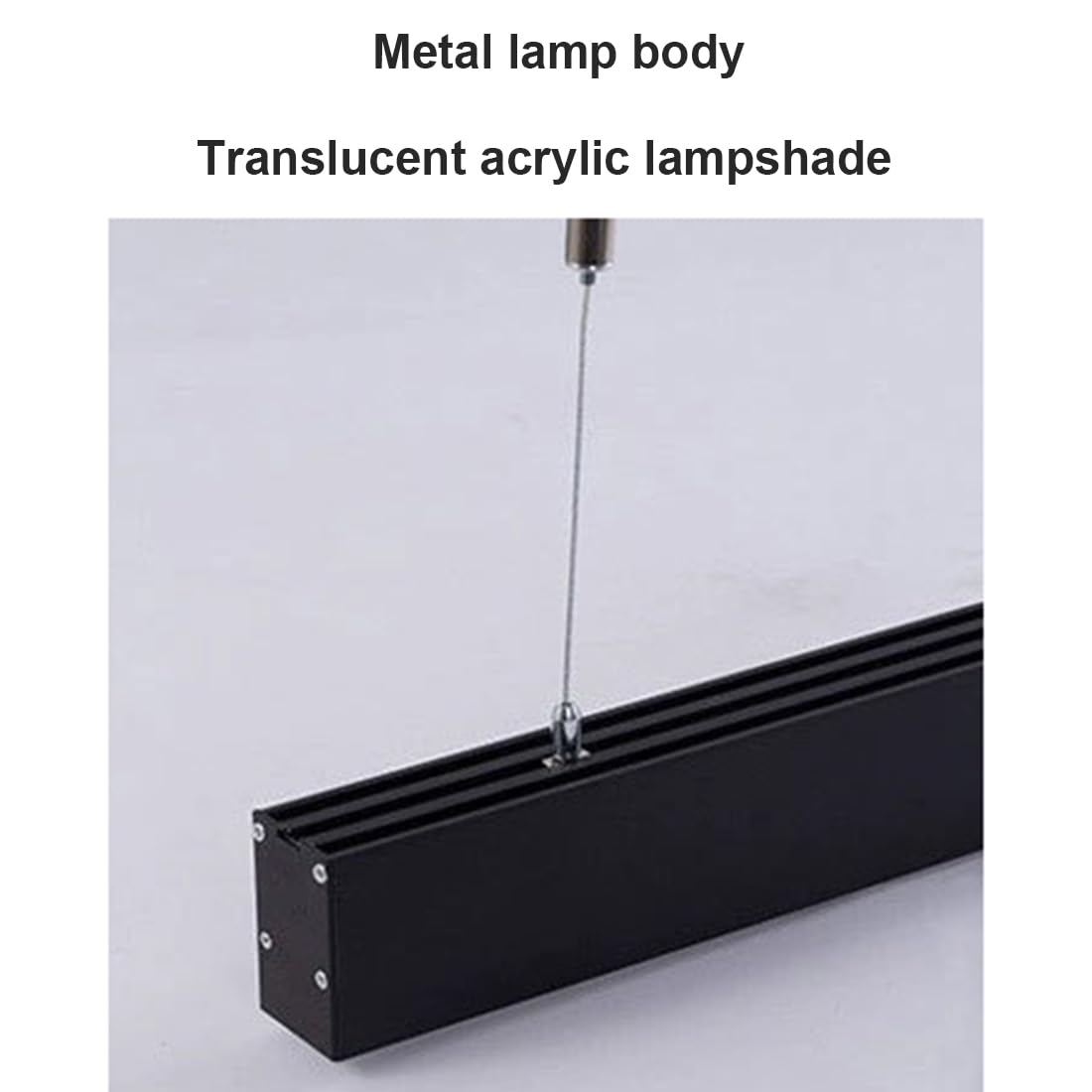 Wiszące Lampy LED W Kształcie Prostokąta W Stylu Vintage Wisząca Lampa Przemysłowa Do Sali Konferencyjnej Minimalistyczny Żyrandol Z Białym Światłem Oświetlenie Sufitowe LED Z Regulacją