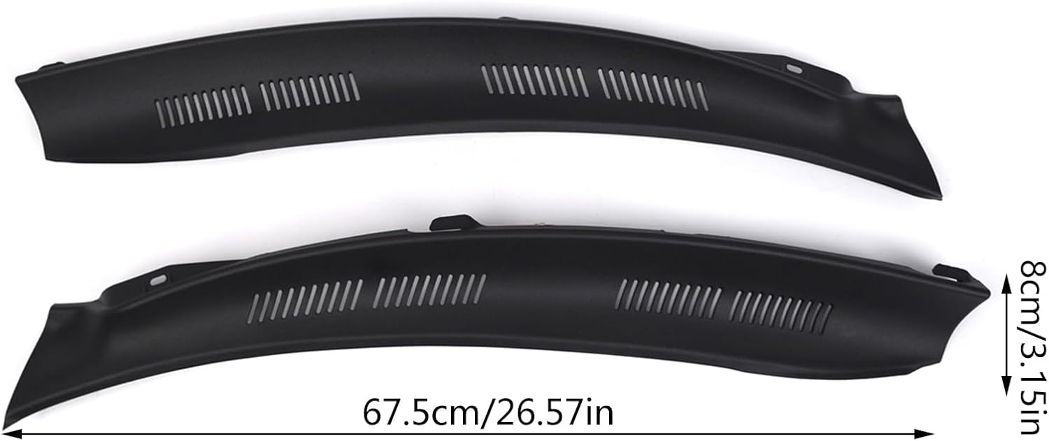 Front Coverage Replacement Front Coverage Vehicle Windshield Wipe Screen Cover Set 2108310958/2108311058 for W210 96-03 Windshield Wiper Cowl Cover