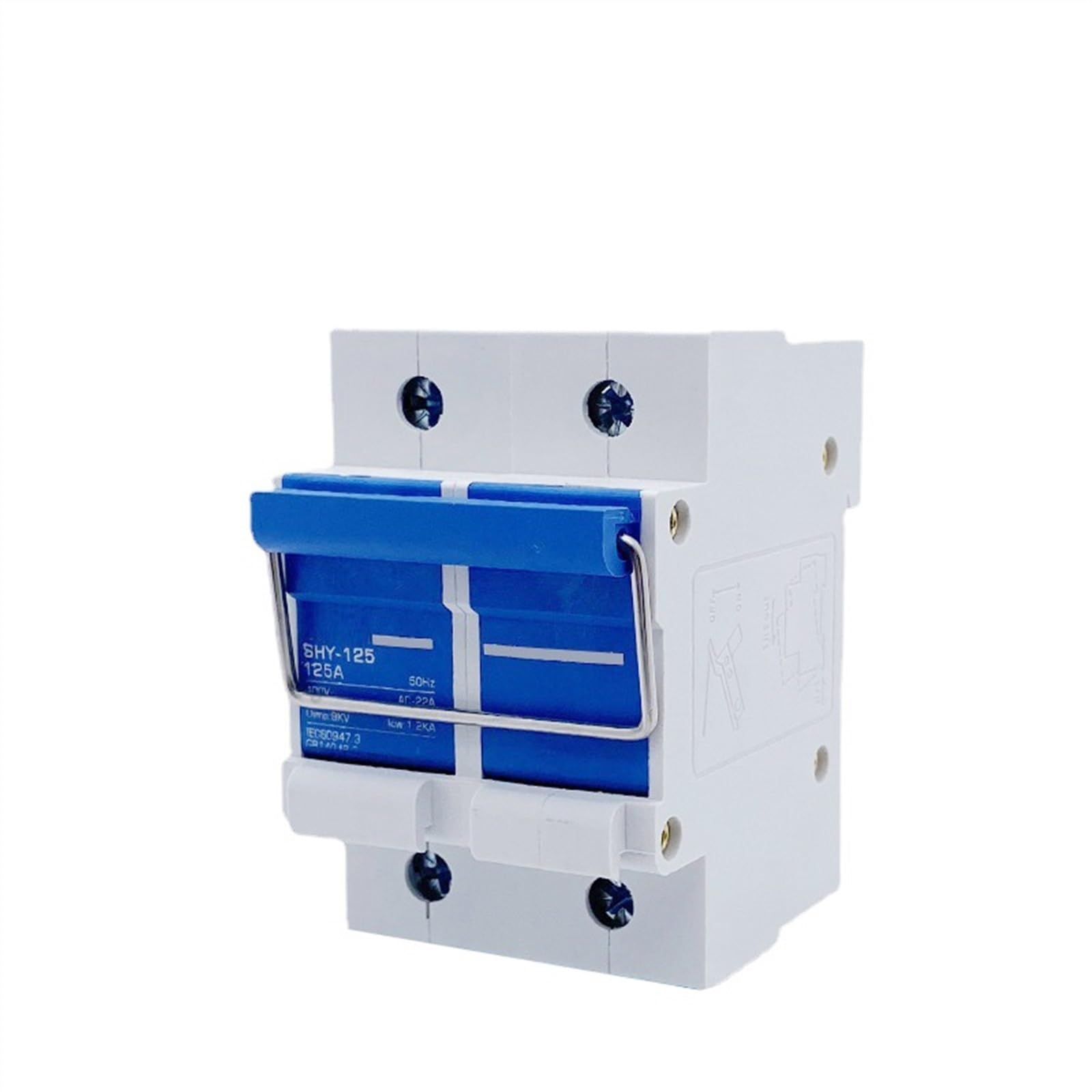 Interruttore automatico fotovoltaico sezionatore a trazione manuale 2P 125A Guida a coltello Montaggio su guida DIN