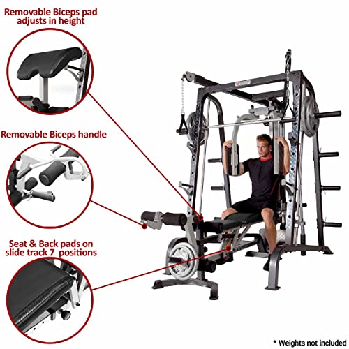 Marcy MD-9010G Home Gym Smith Machine with Weight Bench Marcy MD-9010G Home Gym Smith Machine with Weight Bench