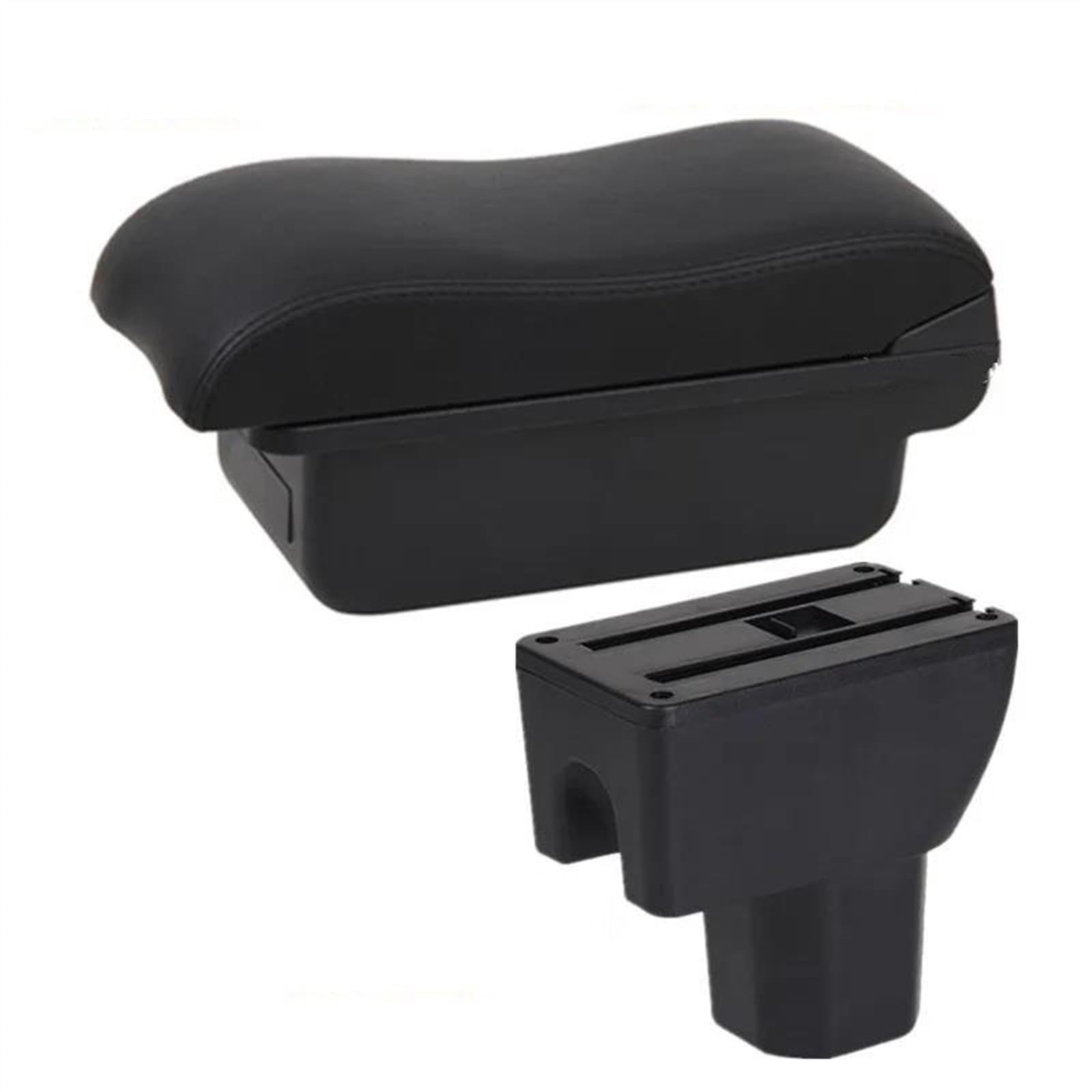 NMJLQW Storage Rack Armrest Retrofit Parts Interior Storage Box USB Simple Installation Car Armrest Box For IGNIS(A black line No USB)