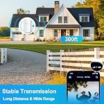 Extérieur WiFi Extendeur 1200Mbps Double bande WiFi Amplificateur de signal et de booster IP65 Gamme de transmission étanche jusqu'à 300 Fixation automatique App1 Prise en charge de Ethernet 30 Dispositifs