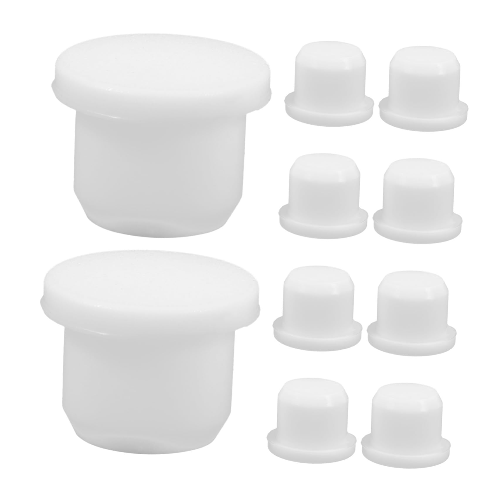 Cabilock 2sets Silicone Stoppers for Salt Pepper Bottle Tube Replacement Tops 10pcs*2