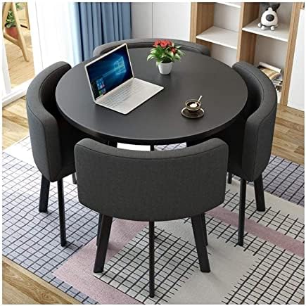 Small Office Reception Room Club Table and Chair Set Reception Table and Chair Combination Negotiation Table Sales Office Shops Meetings Small Round Tables Office Conference Tables BUYT