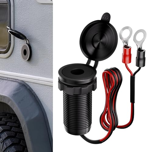 Image of Starlink Mini 12V Battery Adapter with Step Up Converter, Battery O Ring Cable to DC Female 12V-24V to 20V Step Up Booster RV Cable Pass Through Panel Socket for RV Battery Box