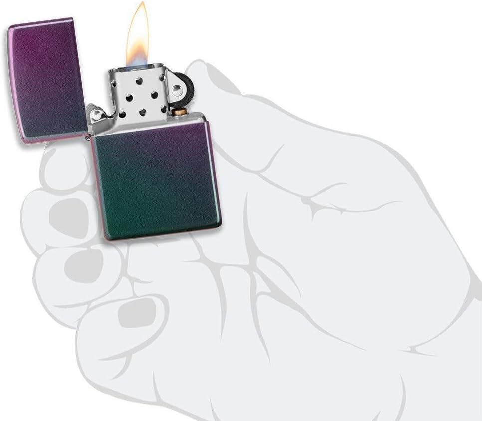 Zippo Iridescent Logo Pocket Lighter
