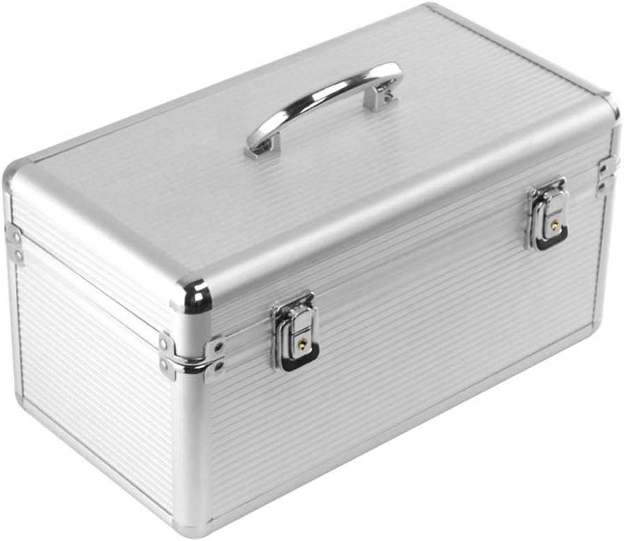 2.5" / 3.5" IDE SATA HDD Aluminum & EVA Protection Suitcase，Suitcase for 8 x 3.5 & 6 x 2.5 inch Hard Drive