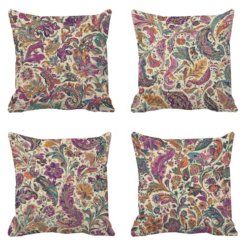 Housse de coussin imperméable 50x50 lot de 4 pour le jardin - 2