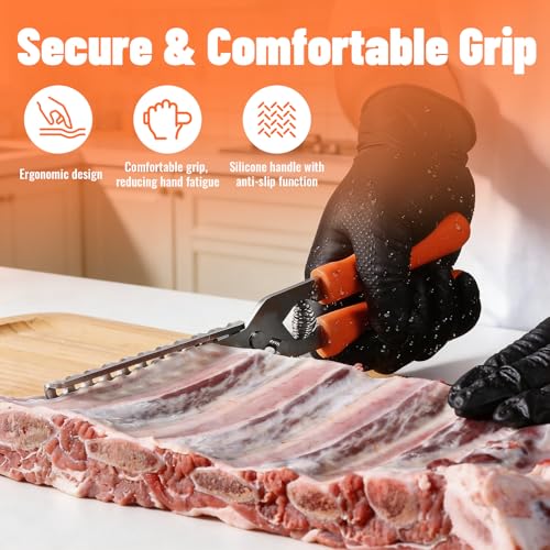 Herramienta para remover membrana de costillas de acero inoxidable 11 in miniatura 5