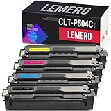 4 LEMERO Kompatibel CLT-P504C Toner für Samsung CLT-K504S C504S M504S Y504S für CLX-4195 CLX-4195N CLX-4195FN CLX-4195FW CLP-415 CLP-415N CLP-415NW CLP-470 CLP-475 CLX-4170 Xpress SL-C1810W SL-C1860FW