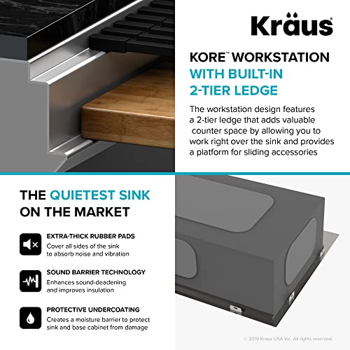 KRAUS-Stainless-Steel-45-in-Undermount-Kitchen-Sink-KWU120-45-16-gauge-TRU16-steel-2-tier-ledge-system-10-accessories-included-cutting-board-bowl-colander-2-racks-2-grids