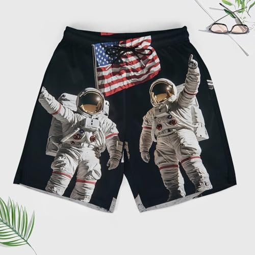 Pantalones cortos de playa para hombre de secado rápido con cordón elástico cómodo 4