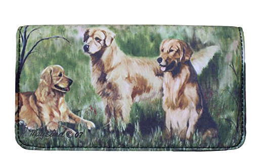 Golden Retriever Dog 4 1/4'' x 7 1/4'' wallet by Ruth Maystead - Main Image