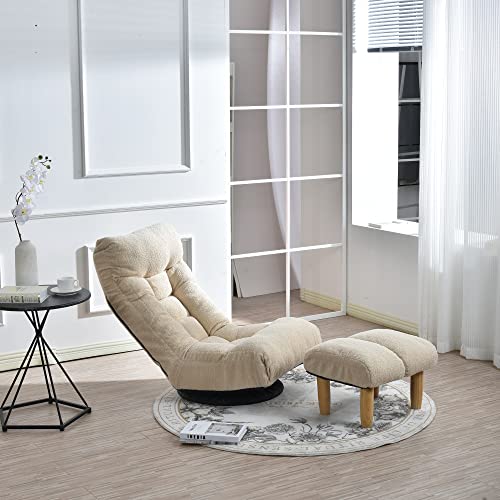 Sillón Ajustable Caqui de Suede Plegable miniatura 7