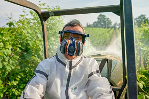 Gvs SPR401 Elipse Integra A1P3 Semimaschera Con Protezione Occhi E Filtri Sostituibili Pronta All'uso M/L Blu - 2