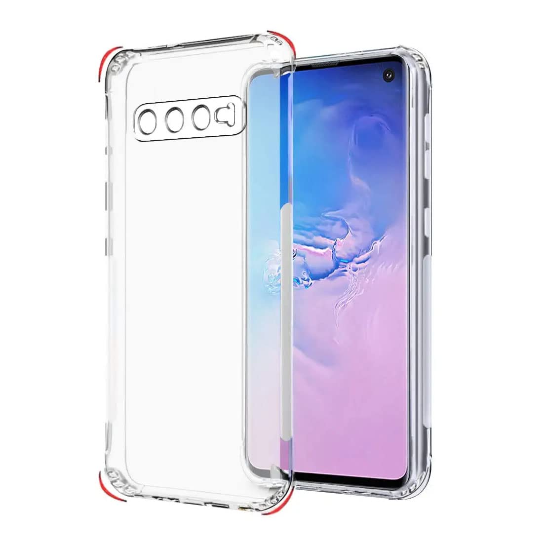 Casotec Slim Soft Silicon *Anti Dust Plug* Shockproof Transparent TPU Back Case Cover for Samsung Galaxy S10 5G - Clear (B0BFHNHDKT) Amazon Price History, Amazon Price Tracker