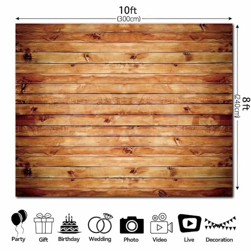 Fondo Fotográfico Rústico de Madera Vintage 10x8FT miniatura 2