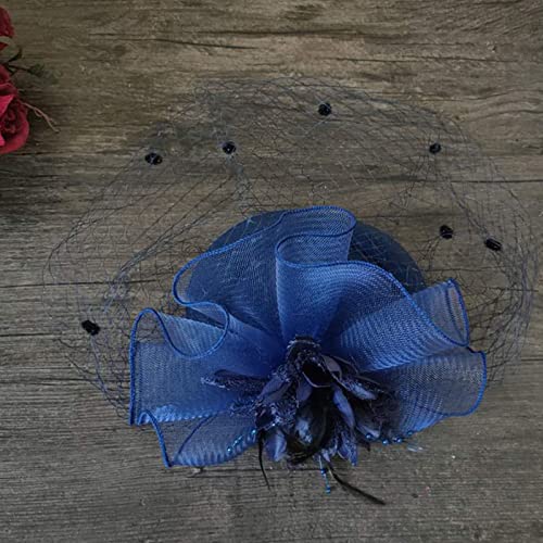 Uangkou MOON HAIR CLIP Yellow Fascinators For Women Fascinators For Women Vintage Headpiece Headband Wedding Flower Cocktail Ribbons Feathers Hair Clip Hat Headwear Hair Extensions Clip In thumb #2
