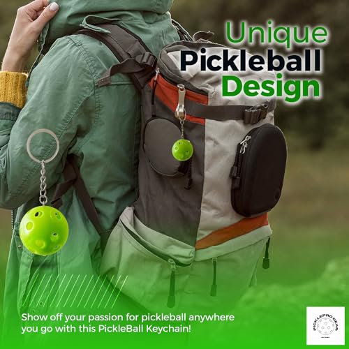 Porte-clés Pickleball colorés et lot d'autocollants pour accessoires de sport - 4