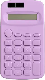 Calculadora de Bolso 8 Dígitos Compacta 11x6cm Dupla Alimentação Solar + Bateria Portátil Leve Operações Básicas para Escola Trabalho e Casa Visor Claro Durável (Roxo)