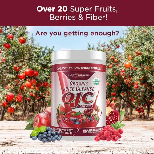 Certified Organic Juice Cleanse (OJC) - OJC Super Reds - 5 Grams Fiber, 10.5 oz (297 g) - Image 4