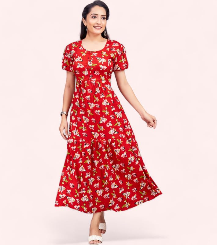 Image of Polyester Floral Regular Women Kurta