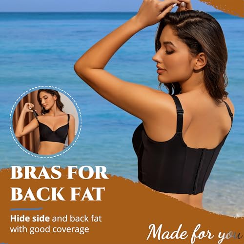 Push Up Bras for Women Daisy Bra Bras for Back Fat Sexy Comfortable Back Smoothing Bra (34B-46DD)3