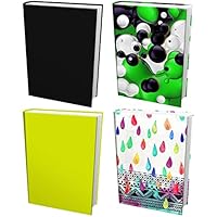 Algopix Similar Product 8 - Easy Apply Reusable Book Covers 4 Pk