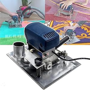 500W Draagbare Platte Dekenmachine/Tapijtrestauratiemachine – Tapijt Trimmen (Pluis/Pilling), 3” Roterend Mes – Verstelbare Snoeidiepte, Gebruik Met Stofzuiger