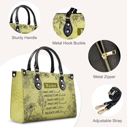 Personalized Handbag Gifts for Her - PU Leather Bags - Custom Women Tote Bag for Mother’s Day, Birthday, Wedding4