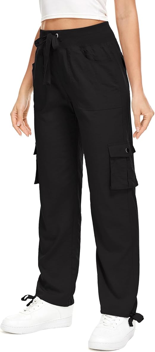 Cargo Pants Women Lightweight Joggers Quick Dry UPF 50 Travel Golf Safari Hiking Summer Pants