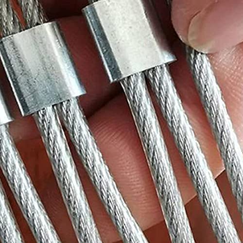 Solidna, elastyczna siatka ze stali nierdzewnej, tkana siatka, ochrona przed upadkiem, odporna na uderzenia, siatka graniczna poręczy (2 mm, 1 x 3 m) dla bezpieczeństwa