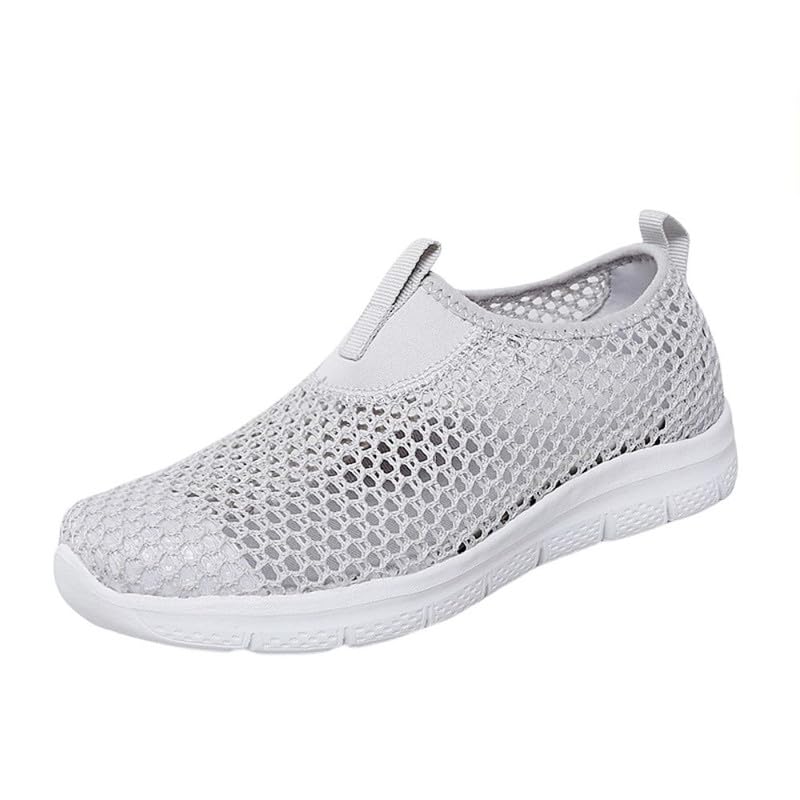ftk Women's Mesh Slip-On Shoes Lightweight Woven Soft Sole Footwear for Middle-Aged-picture-46