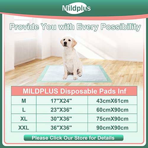 Mildplus Disposable Underpads 17"×24"(300Pcs) Light Absorbent Bed Pads Small Chucks Pads For Kids, Puppy, Cat And Tioilet #TOP6