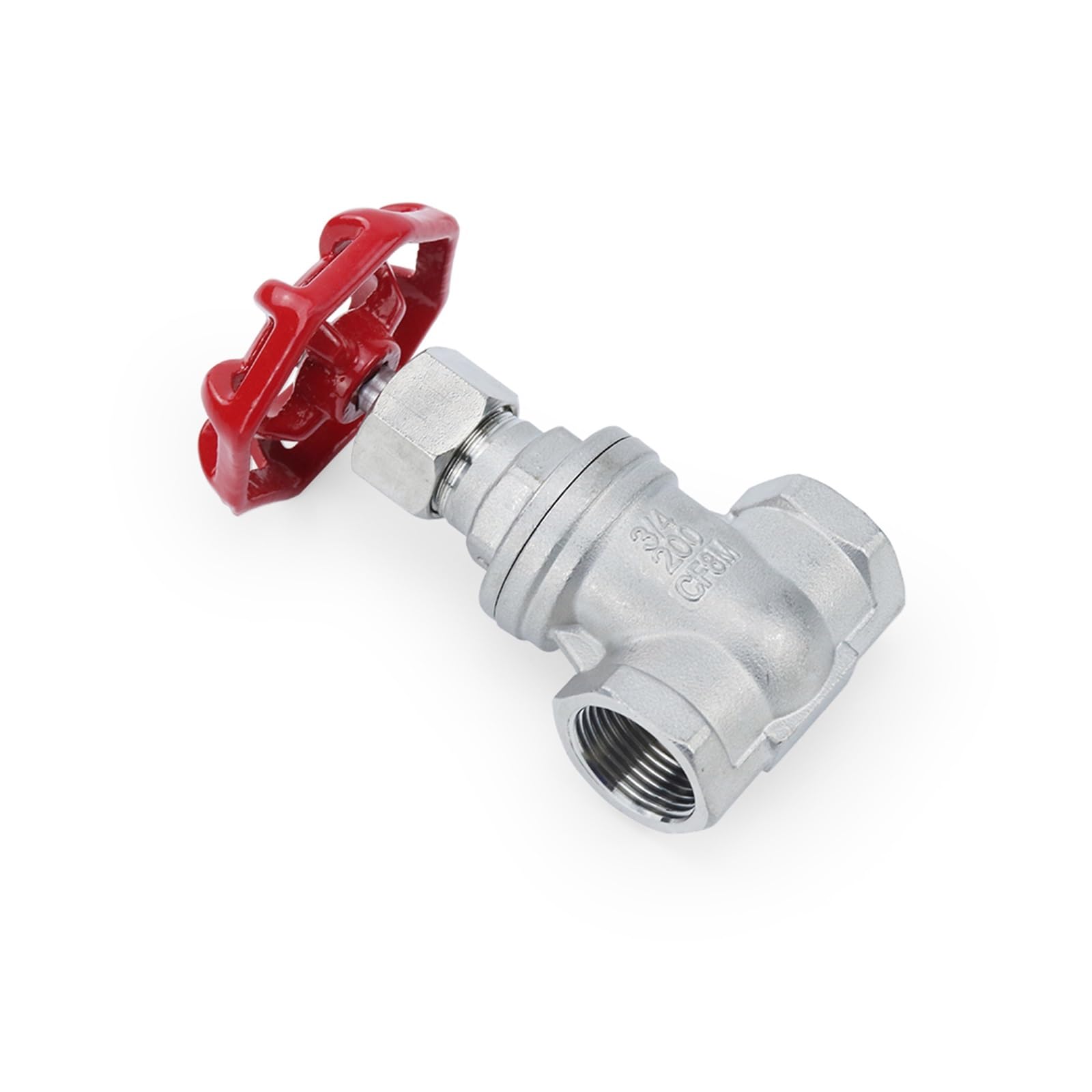 1/2 Y Quot 3/4 1 2 Rosca Hembra Acero Inoxidable SS304 Válvula De Compuerta DN15 DN20 DN25 DN32 DN40 DN50 Paso Directo .6Mpa Ahorro De Agua A Prueba De Fugas(DN40)