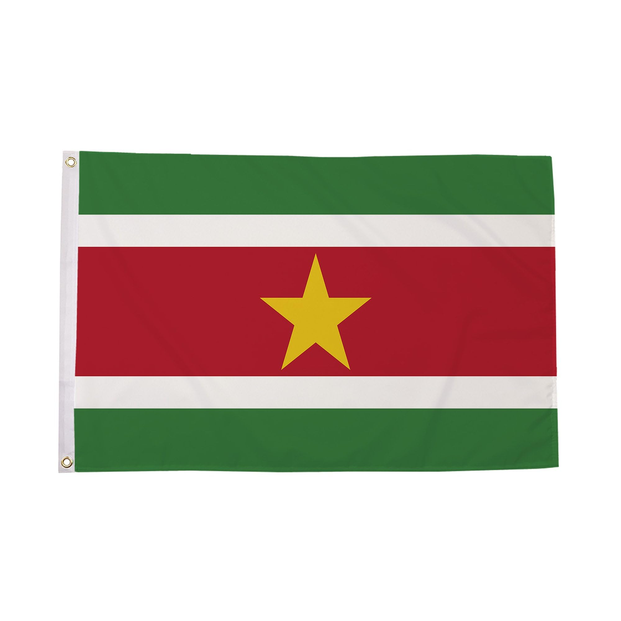 Flagtex Suriname Flag 5ft x 3ft (150cm x 90cm) - Surinamese National Banner Weather Resistant Polyester for Outdoor Display Garden Sports Events Cultural Celebrations — image 1