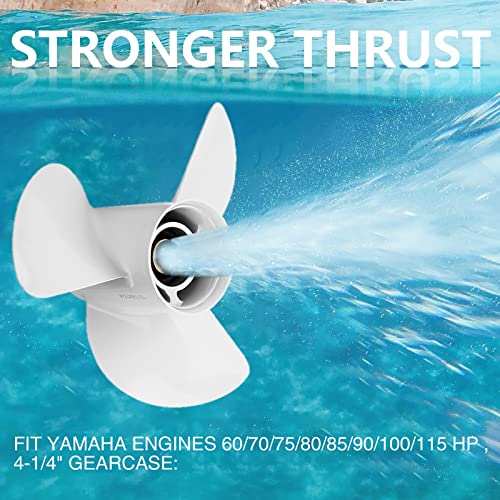 Qiclear 6E5-45945-01-EL Oem Upgrade Aluminum Outboard Moto Boat Propeller Fit Yamaha Engines 60-115 Hp thumb #4