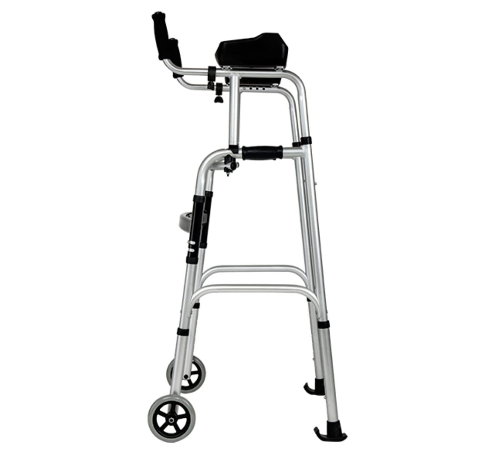 Armstütze Gehhilfe, Gehbock Mit Rädern, Senioren Erwachsene Rollend Rehabilitations-Hilfsmittel, Aluminium, Höhenverstellbar