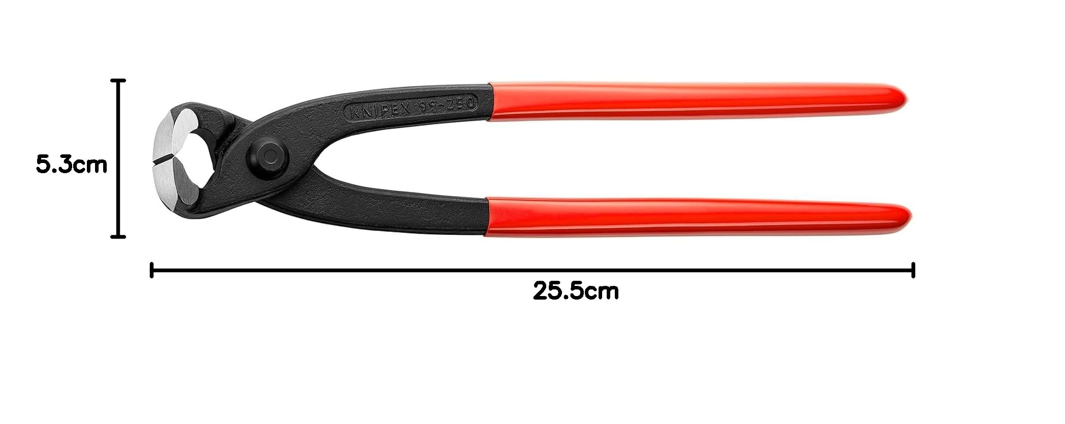 KNIPEX Tenaille russe (Pinces bétonneur ou pinces réparateur) gainées en plastique 250 mm, 99 01 250 EAN