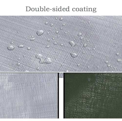 Bâche de camping imperméable 3x8m robuste avec œillets - 3