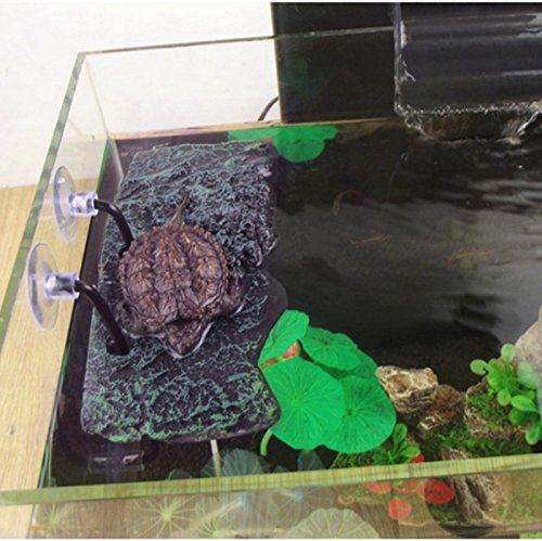 Xiaolanwelc@ Turtle Floating Island PU Foam Aquarium Float Decoration Bask Platform Toy Crawler Sun Roof Terrace Climb Brazilian Tortoise