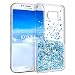 Produktbild KOUYI Galaxy S7 Hülle Glitzer, Fließen Flüssig Glitzer Mode 3D Bling Cute Dynamisch Clear Transparent Silikon Weich Flexible TPU Bumper Cover Beschützer für Samsung Galaxy S7 (Silber Blau)
