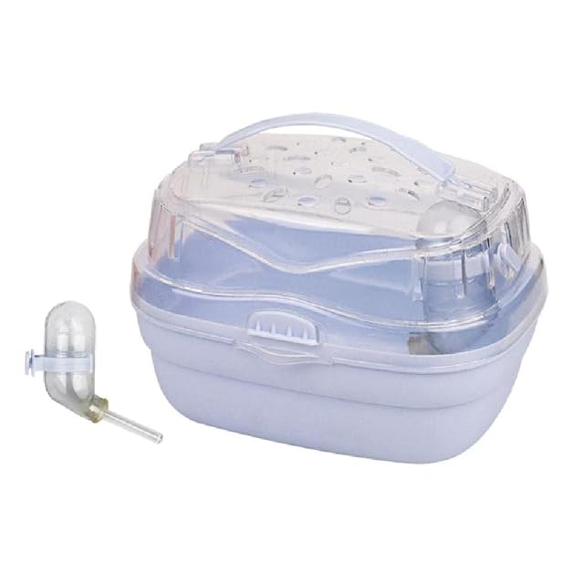 hero-s Caja de transporte para hámster, jaula portátil, jaula de transporte para animales pequeños