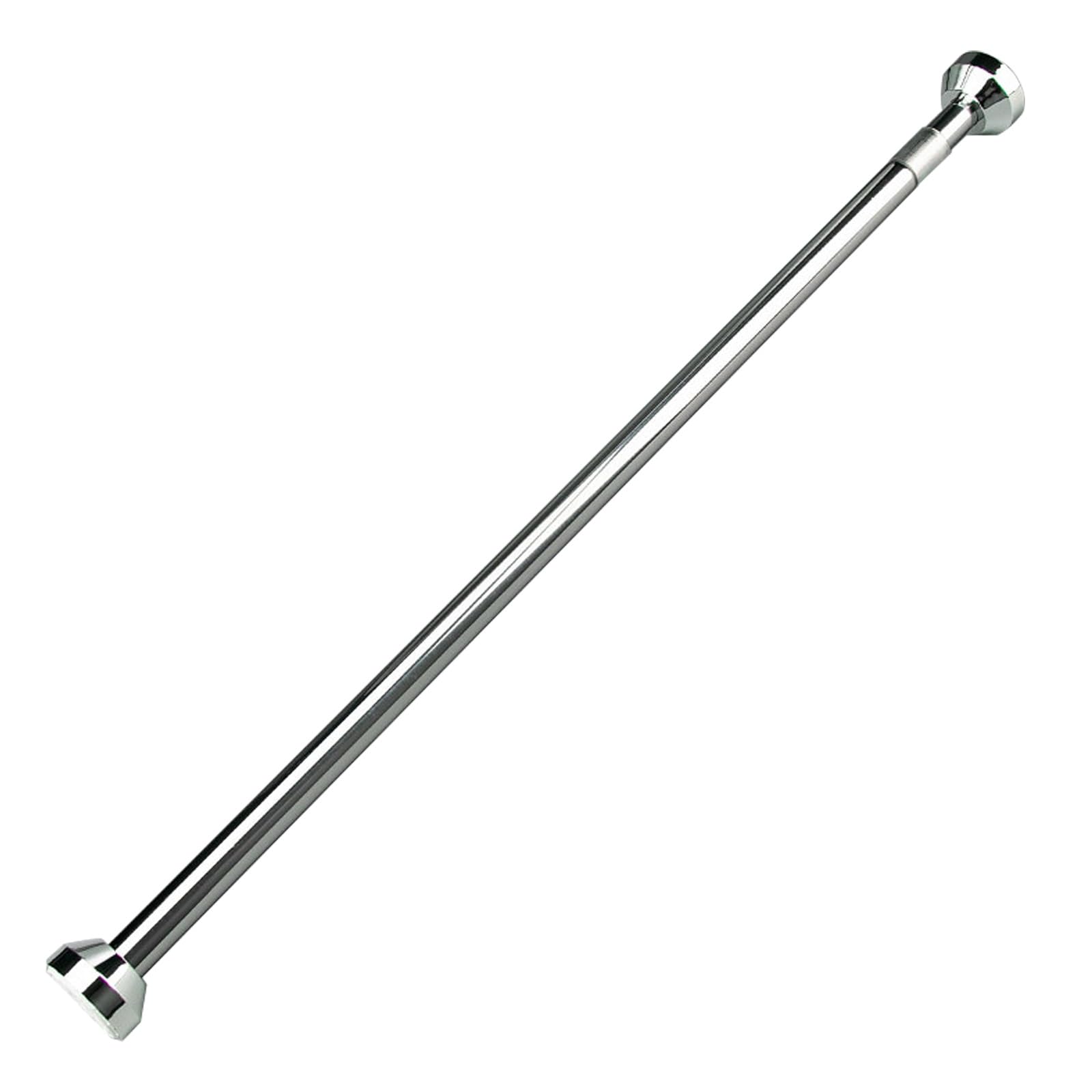 Klemmstange Duschvorhang aus Edelstahl, 40 bis 200 cm, Ohne Bohren | Gardinenstange Ausziehbar mit Rutschfester Gummibasis für Dusche, Fenster, Kleiderschrank und Garderobe(110-200cm/43-79in)