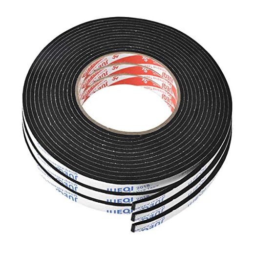 Fodlon Självhäftande tejp slitstark skumtejp för fönster badrum tätningsmedel vattentät tejp 3 st självhäftande remsor drag exkluderande tejp för dörrar monteringstejp väderskalning konst hantverk tejp