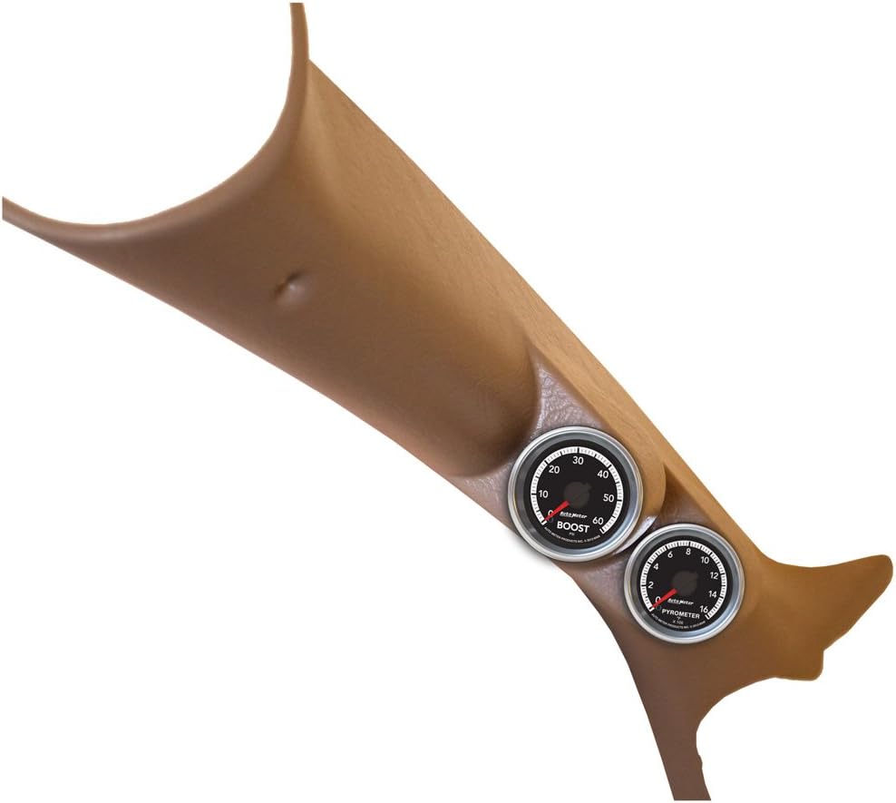 Auto Meter 7082 Factory Match Pillar Kit (0-60 PSI Boost/0-1600 Degree F Pyrometer)