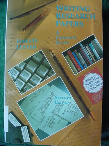 Amazon | Writing Research Papers: A Complete Guide | Lester