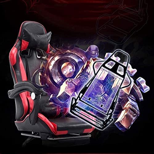 Silla de oficina ergonómica para juegos con respaldo ajustable y altura del asiento para mayor comodidad durante largas sesiones de trabajo o juego