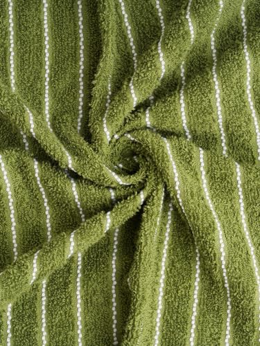 Image of Welspun 2-in-1 100% Cotton Bath Towel-Apple Green