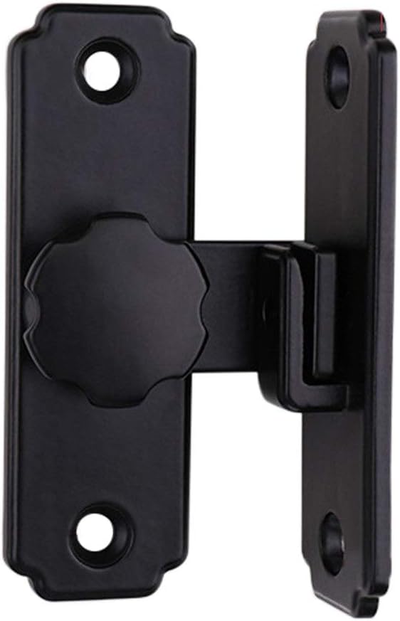 Door Lock Bolts,Gate Bolt Door, Buckle Latch Bedroom Home Security Hardware Barn Door Lock Stainless Steel Durable Hasp 90 180 Degree Sliding Gate Right Angle (Color:D) (Color : D)